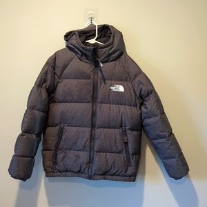 The North Face Boys Down Winter Jacket, Size M, Grey